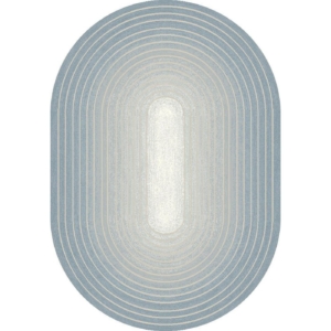 Ombre kék-szürke ovális 160x230 cm szőnyeg