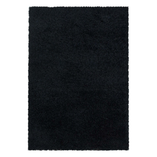 Sydney shaggy 3000 fekete szőnyeg 60x110 cm
