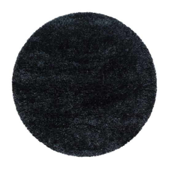 Brilliant shaggy 4200 fekete szőnyeg 80x80 cm kör