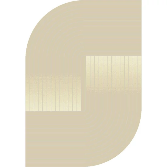 Ombre bézs elliptikus 200x290 cm szőnyeg