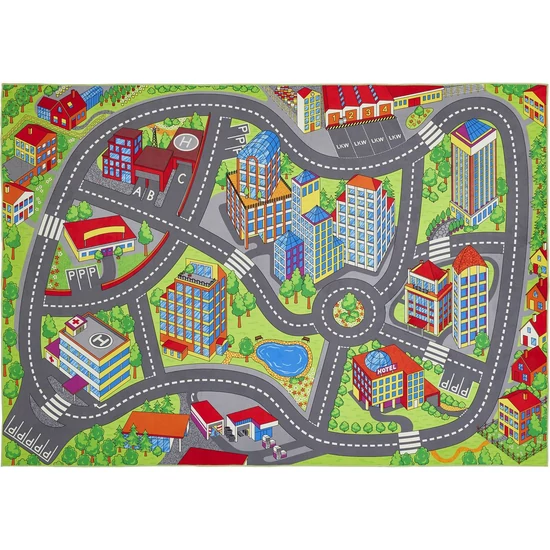 Játszószőnyeg-Autópályás 140x200 cm