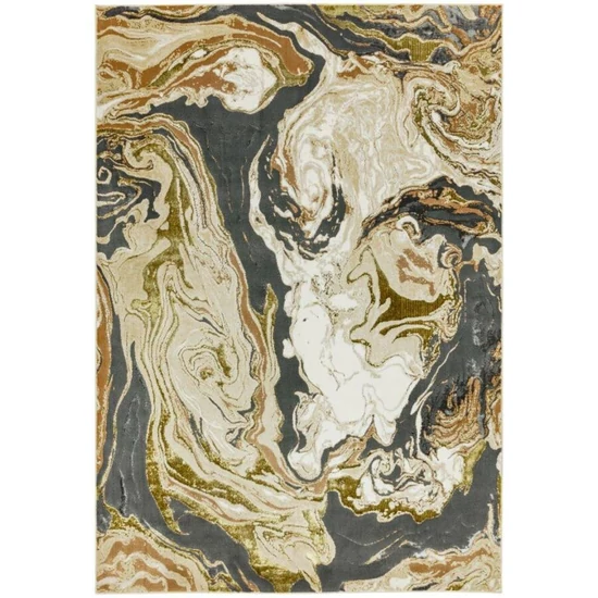 Aurora Marble metallic AU08 sárga szőnyeg 80x150 cm