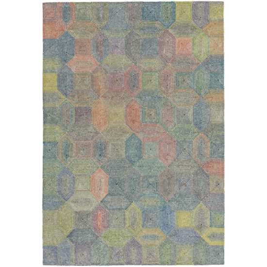 CAMDEN krémszínű/ színes szőnyeg 120x170 cm