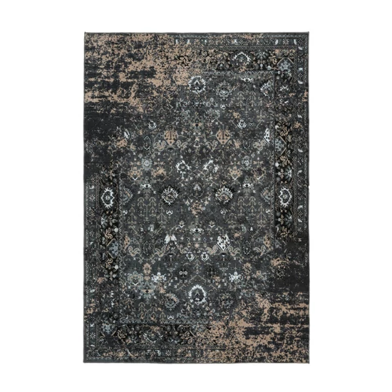 Greta 807 PET fekete szőnyeg 160x230 cm