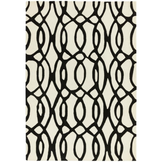 Matrix 35 WIRE fekete/ fehér szőnyeg 120x170 cm