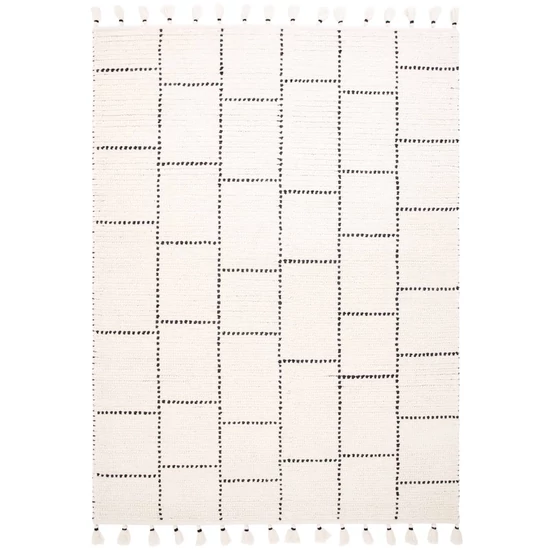 Nepal szőnyeg Cream/Black Tile 120x170cm