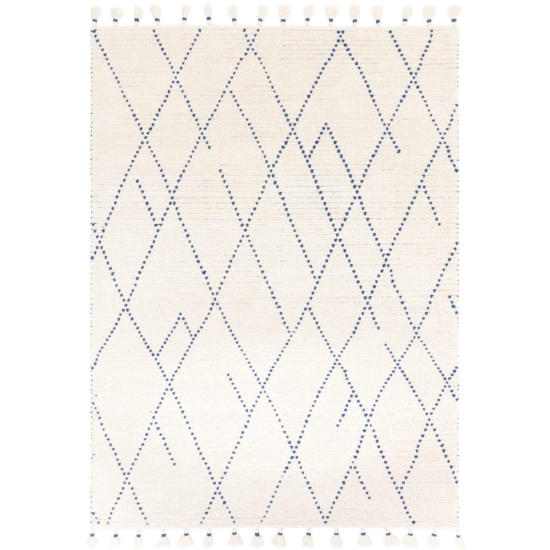 Nepal szőnyeg 120x170cm Cream/Blue Linear