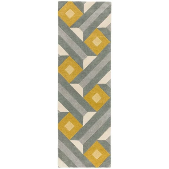 REEF RF01 MOTIF sárga szürke szőnyeg 66x200 cm futó