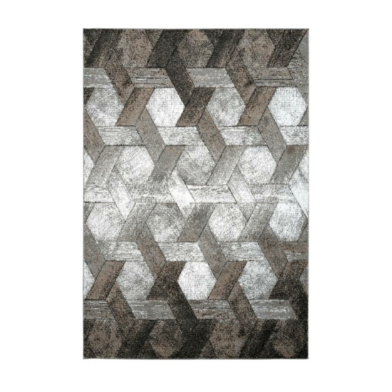 Swing 101 platinaszürke-bézs szőnyeg 80x150 cm