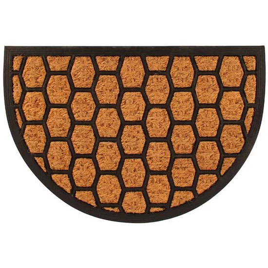 Panama Tartan oval 720-600 coir mat 40x60 cm