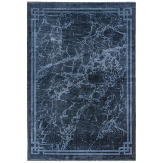 ZEHRAYA kék bordűr szőnyeg 160x230 cm