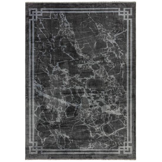 Zehraya szürke bordűr szőnyeg 120x180 cm