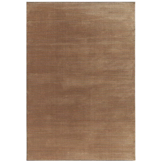 Kuza Stripe Plain terracotta szőnyeg 160x230 cm