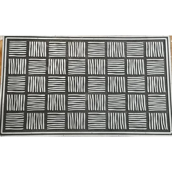 Torino MAT - 001 ezüst bejárati szőnyeg 45x75 cm