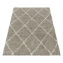Kép 3/7 - Alvor shaggy 3401 bézs szőnyeg 120x170 cm