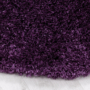 Kép 3/5 - Fluffy shaggy 3500 lila szőnyeg 80x80 cm kör