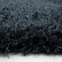 Kép 2/4 - Brilliant shaggy 4200 fekete szőnyeg 80x80 cm kör