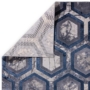Kép 4/6 - Aurora Hexagon metallic AU19 kék szőnyeg 160x230 cm