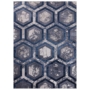 Kép 1/6 - Aurora Hexagon metallic AU19 kék szőnyeg 160x230 cm